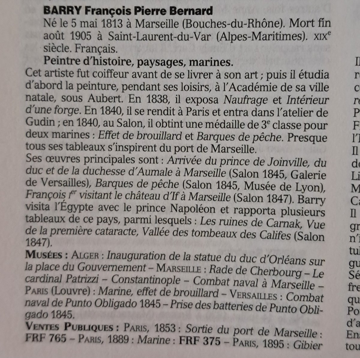 Marine Oil François Pierre Barry 19th Century Port Boats Marseille Benezit Guidin Provence Sailing Ships-photo-6