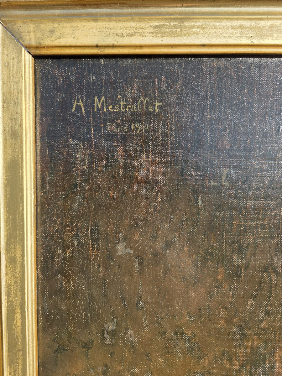 André Louis Mestrallet (1874-1968) Portrait Of A Boy In A Sailor Suit 1910 Cabin Boy-photo-2
