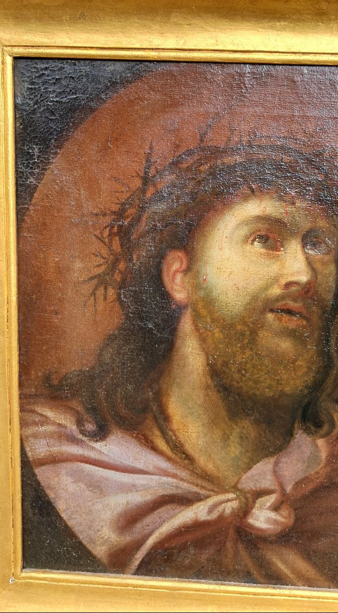 Portrait Of Christ, Painting, Late 17th/early 18th Century, Catholic Baroque, Jesus, Mignard Chapel  -photo-3