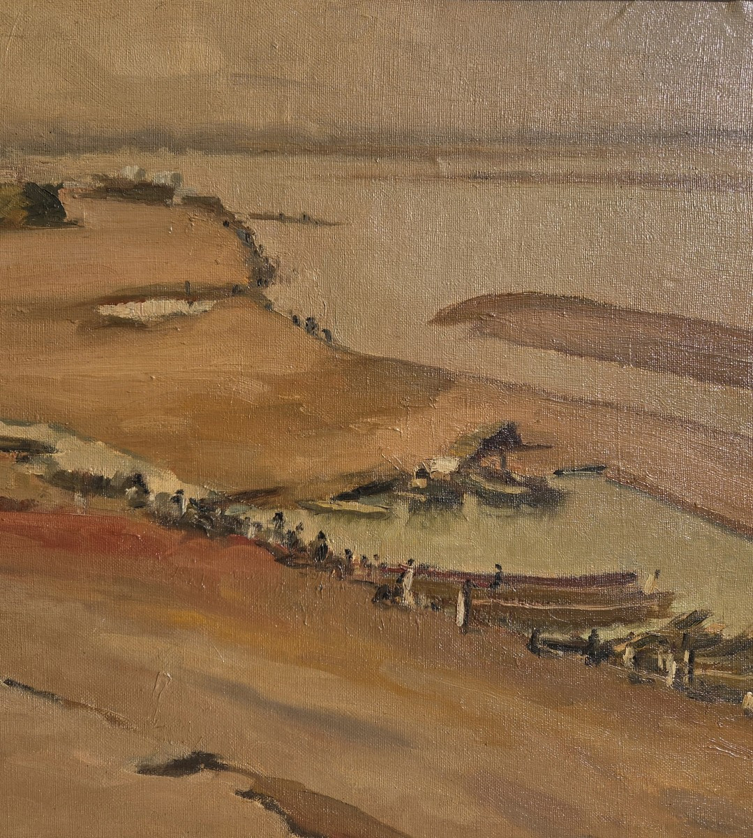 Gustave Hervigo (1896-1993) Fort-lamy Chad Marine Painter Traveler Chari River-photo-3