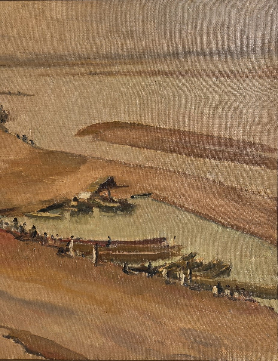 Gustave Hervigo (1896-1993) Fort-lamy Chad Marine Painter Traveler Chari River-photo-4