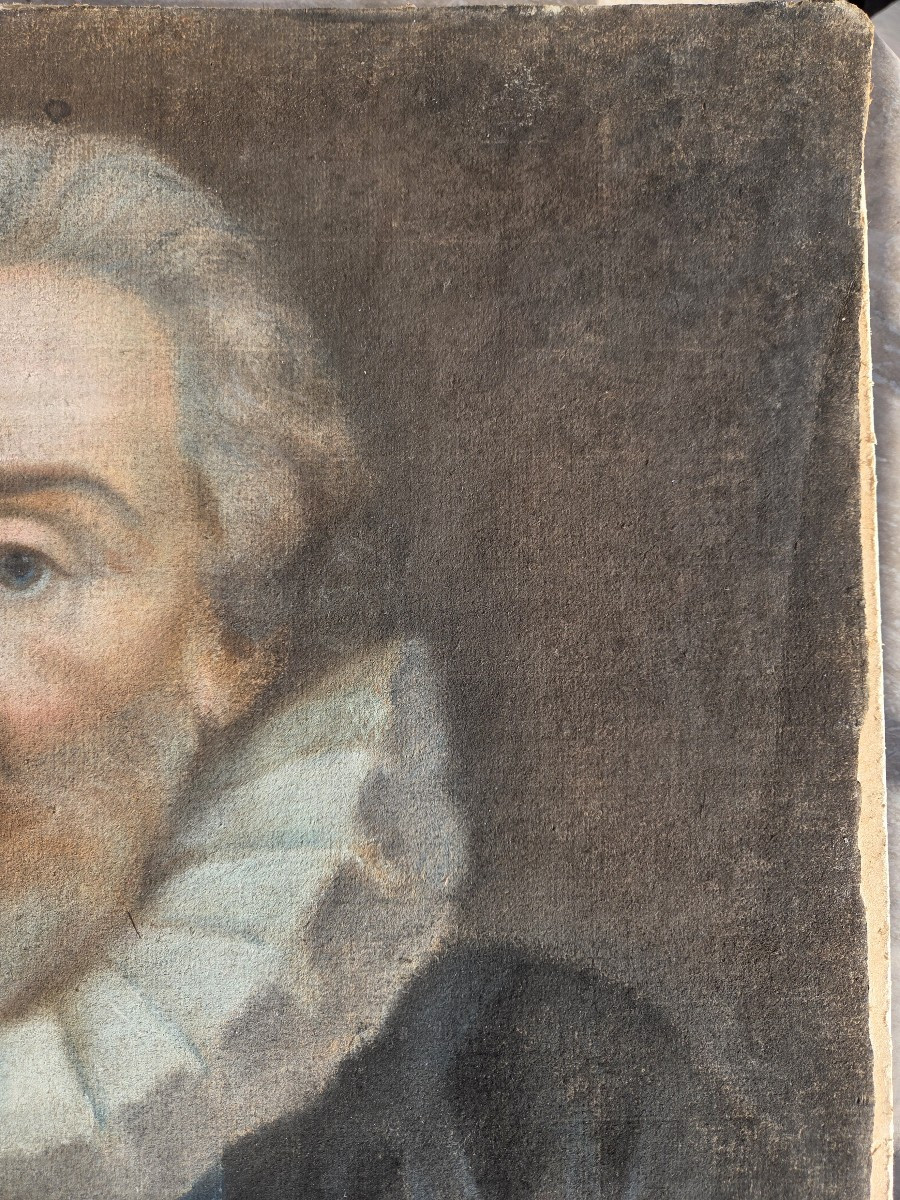 Portrait Of Henry IV (1553-1670), King Of France, Pastel, Late 18th Century-photo-1