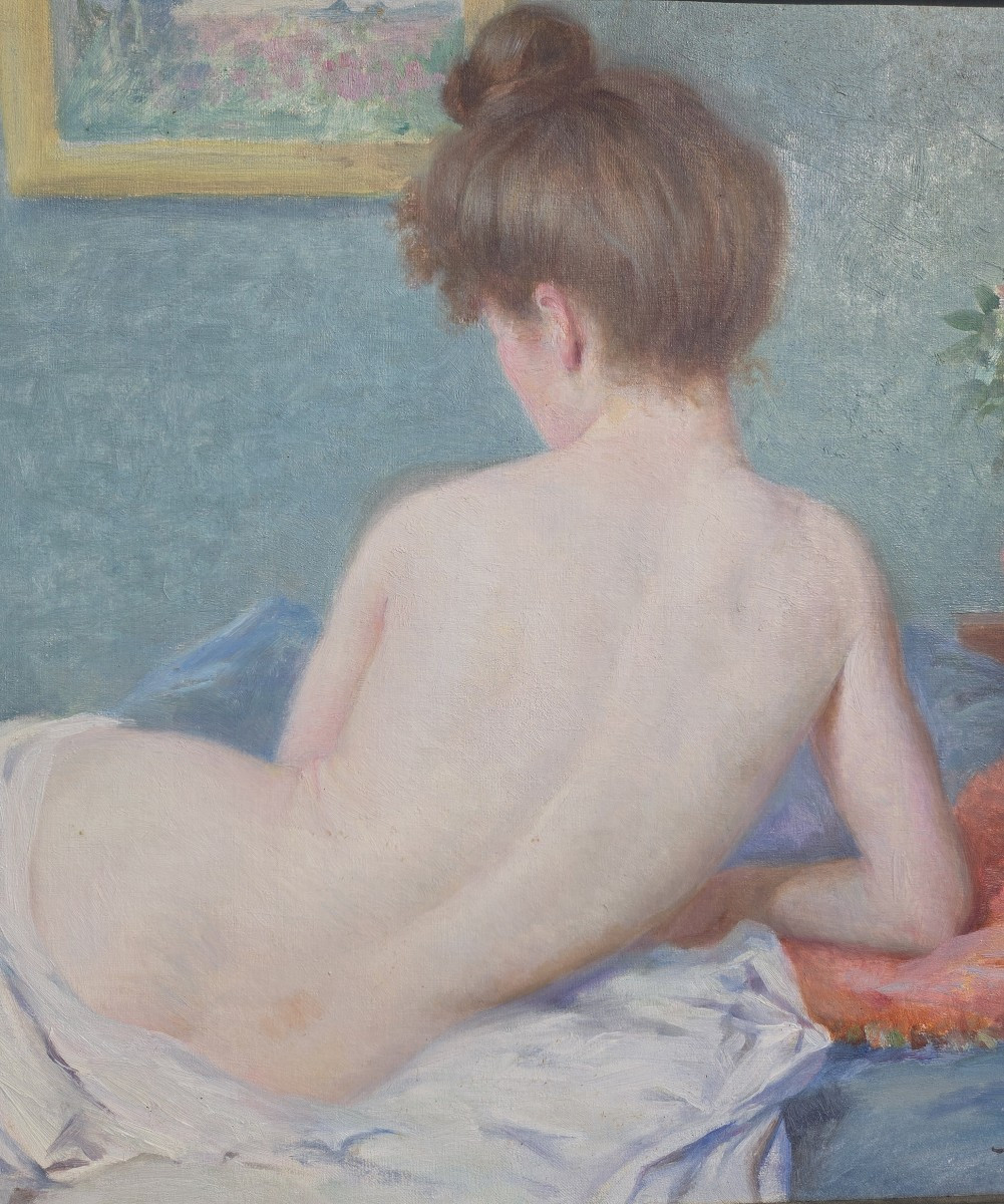 Gustave Lemaitre (1860‑1945) Nu féminin Post Impressionniste Vers 1900 Art Nouveau-photo-3