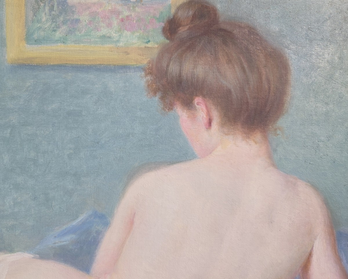 Gustave Lemaitre (1860‑1945) Nu féminin Post Impressionniste Vers 1900 Art Nouveau-photo-4