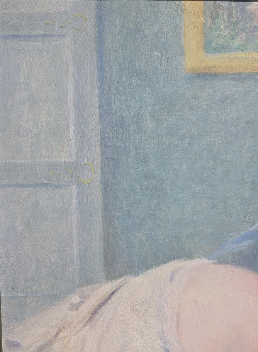 Gustave Lemaitre (1860‑1945) Nu féminin Post Impressionniste Vers 1900 Art Nouveau-photo-3