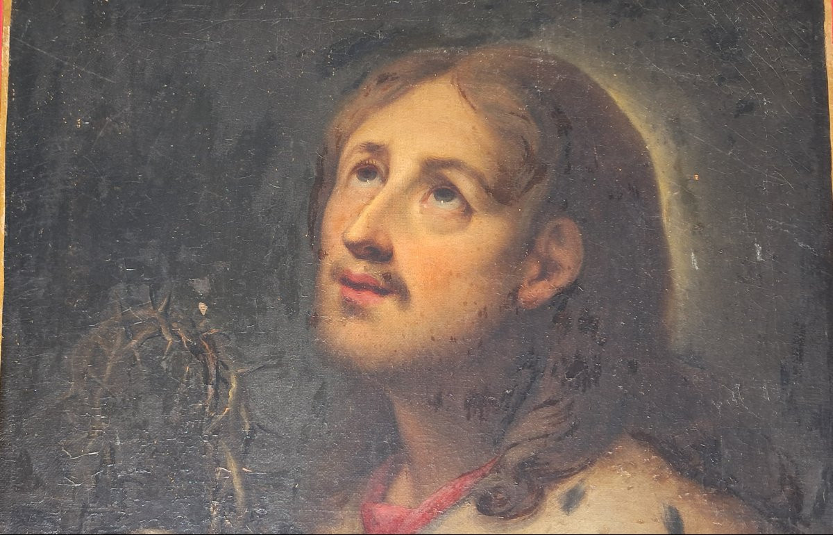 Portrait Of Saint Louis, King Of France, Louis Ix, By Jouvenet, A Noble Catholic Religious Figure. -photo-3