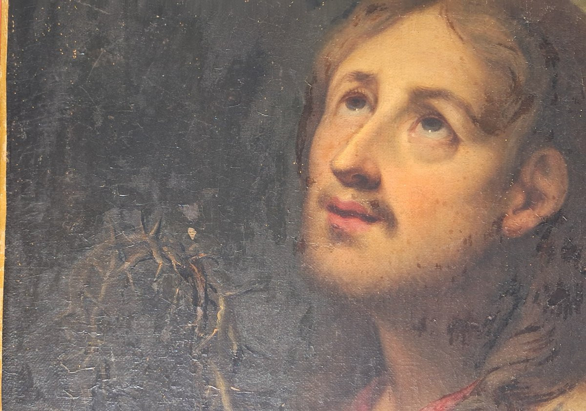 Portrait Of Saint Louis, King Of France, Louis Ix, By Jouvenet, A Noble Catholic Religious Figure. -photo-1