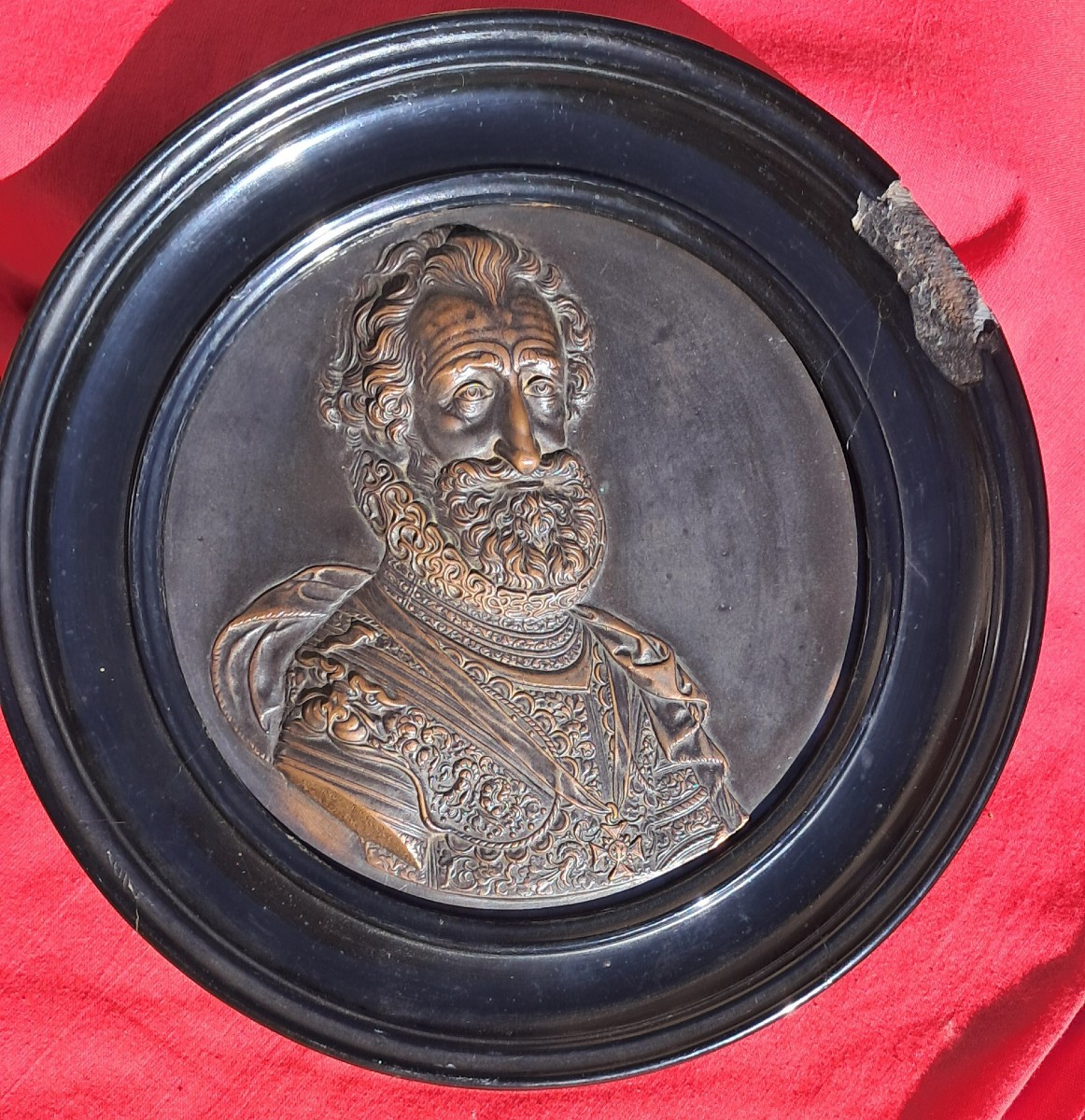 Medal Portrait Of King Henri IV Of France Engraver Guillaume Dupré 19th Century Bronze Royalty Noble