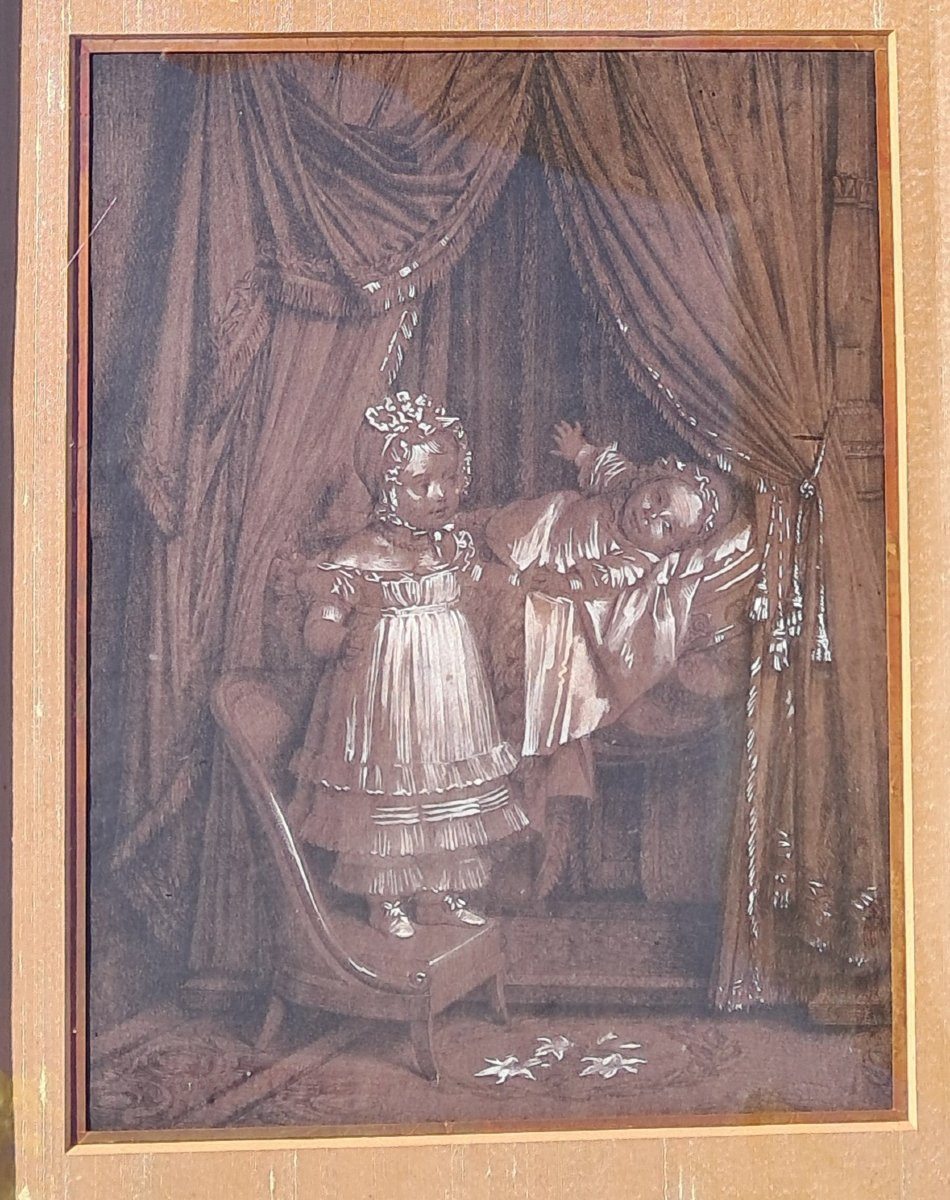 Dessin Henri d'ARTOIS Duc de BORDEAUX Comte de CHAMBORD Roi de France Henri V Royauté noble -photo-2