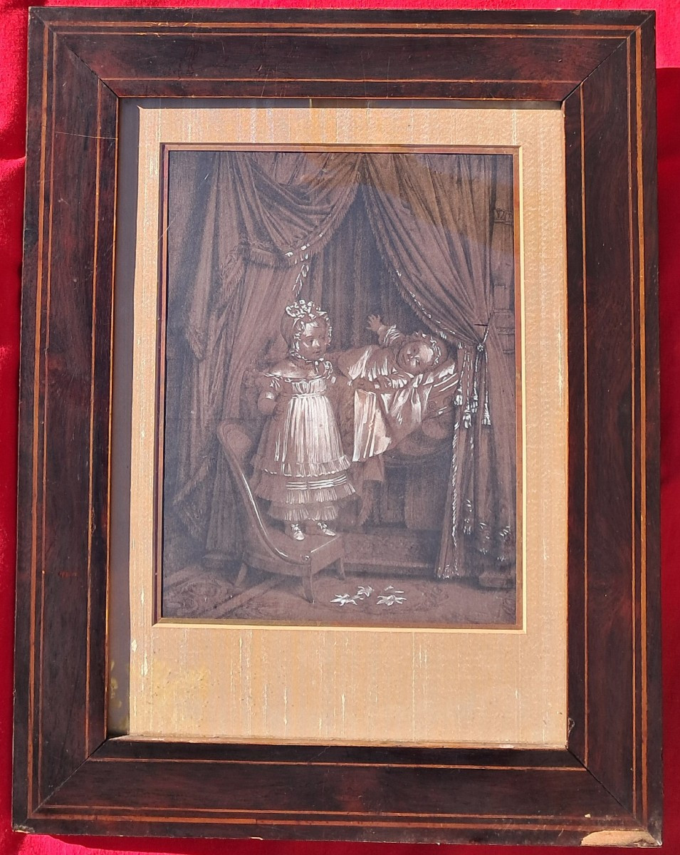 Dessin Henri d'ARTOIS Duc de BORDEAUX Comte de CHAMBORD Roi de France Henri V Royauté noble 