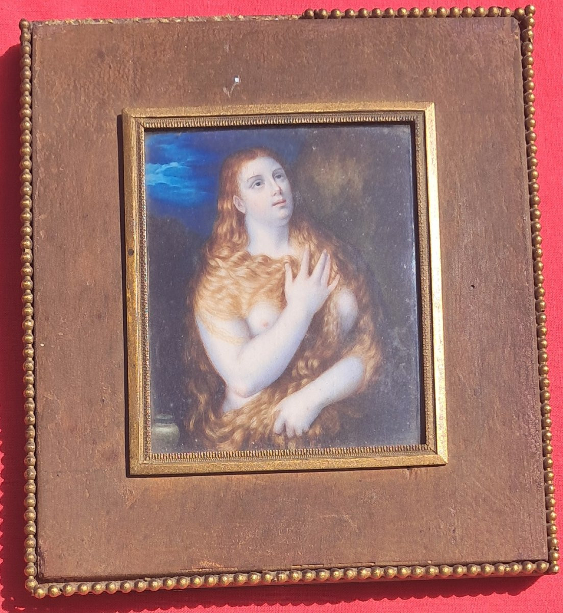 Miniature Portraits 19th Century Italy Calistri Marie Madeleine Le Titien Death Of Cleopatra Guido Réni-photo-1