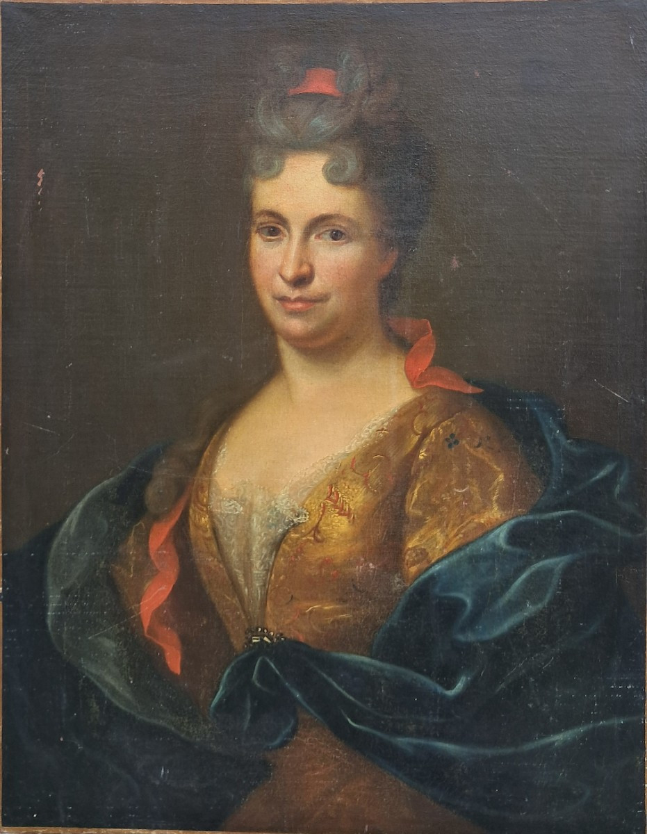 Portrait noble noblesse Louis XIV femme marquise comtesse XVIIe Versailles château Fontanges