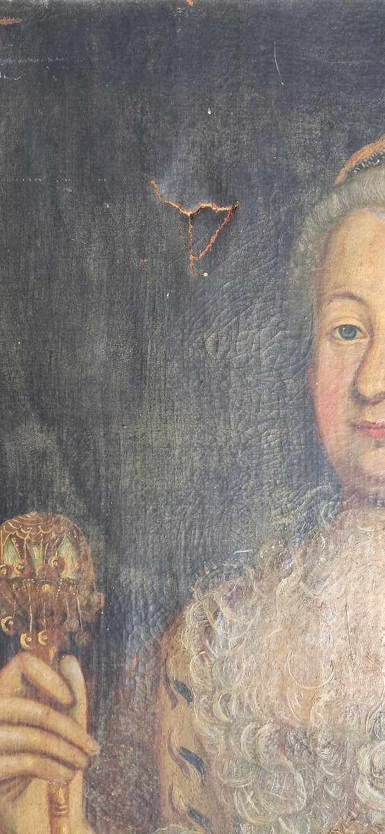 Portrait 18th Century Empress Catherine II Of Russia Russian Queen Noble Nobility Royal Jewels-photo-2