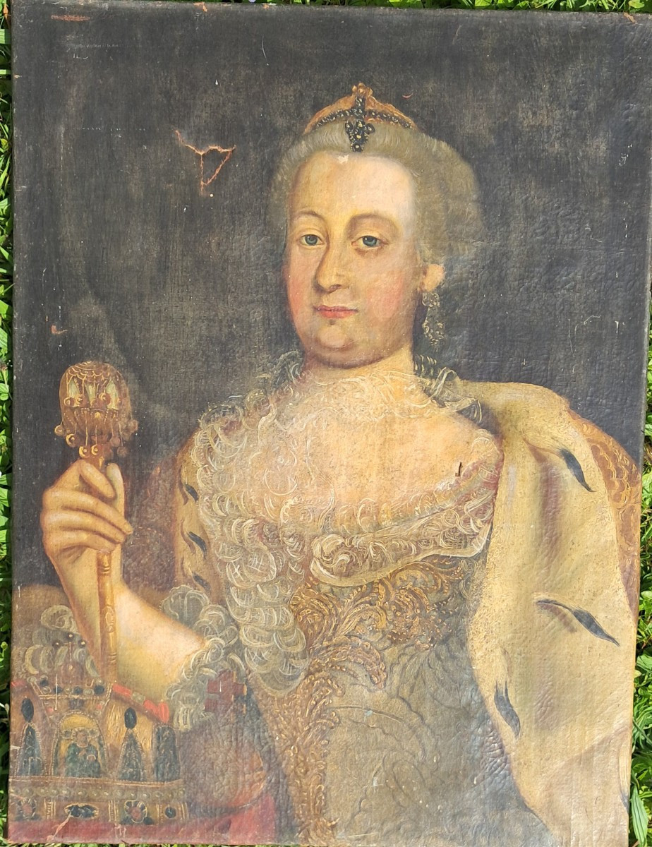 Portrait 18th Century Empress Catherine II Of Russia Russian Queen Noble Nobility Royal Jewels