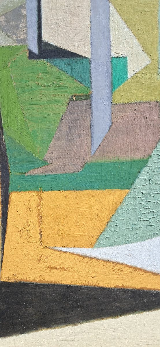 Painting Port De Rouen Guy Marandet Cubiste Cubisme André Lhote Normandie Marine Bateau Mer-photo-4