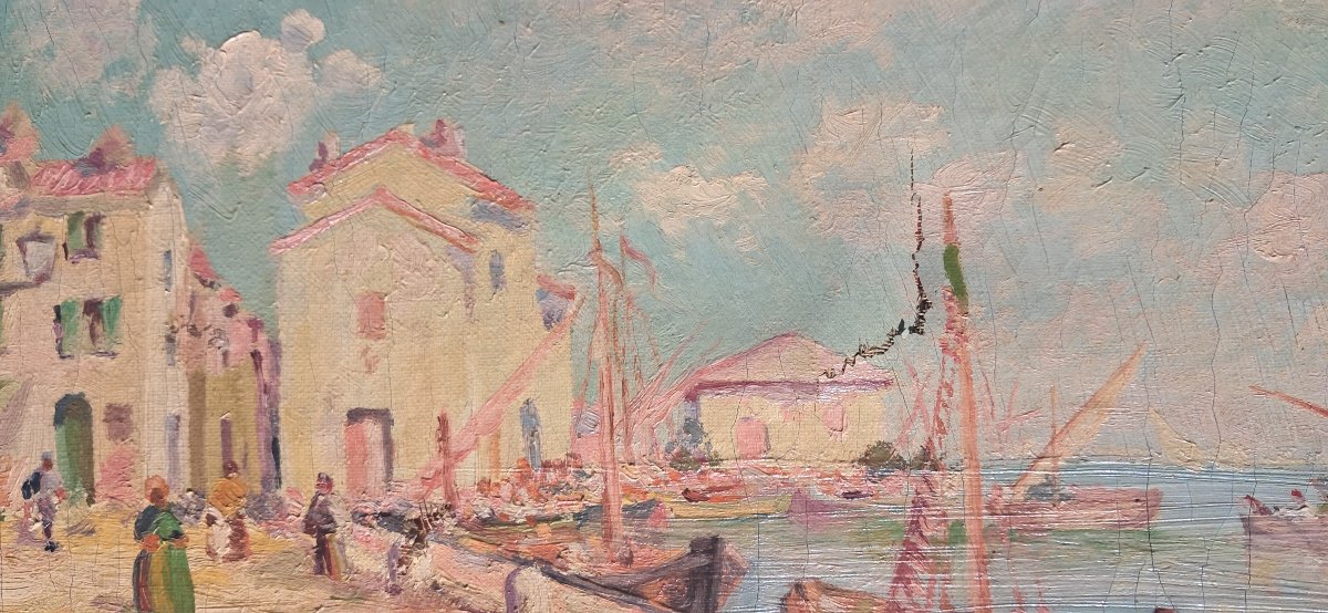 Painting Buy Henry Malfroy Martigues Provence Impressionnist-photo-2