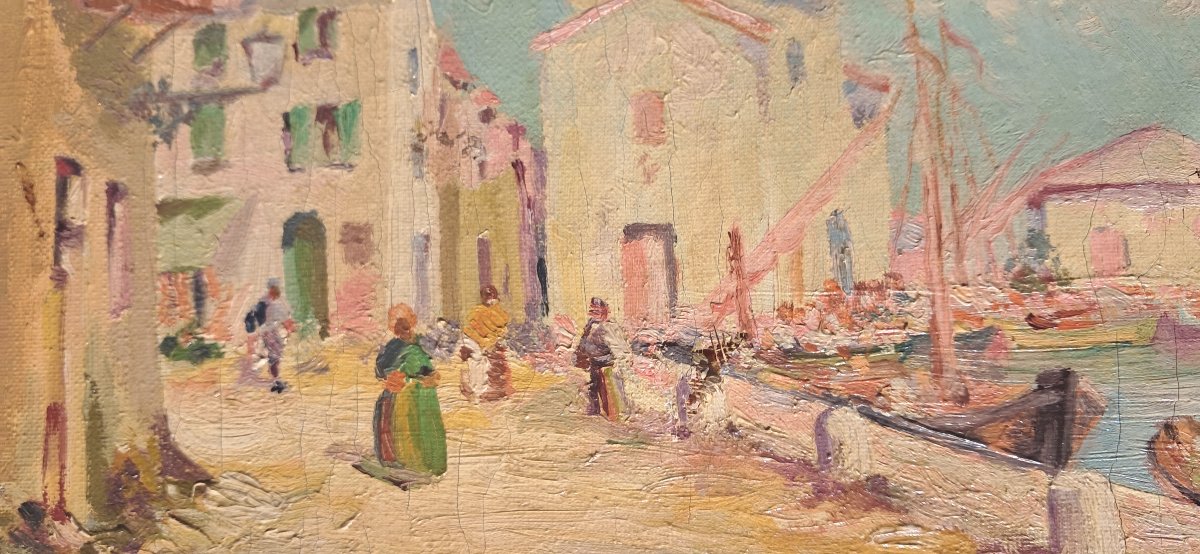 Painting Buy Henry Malfroy Martigues Provence Impressionnist-photo-4