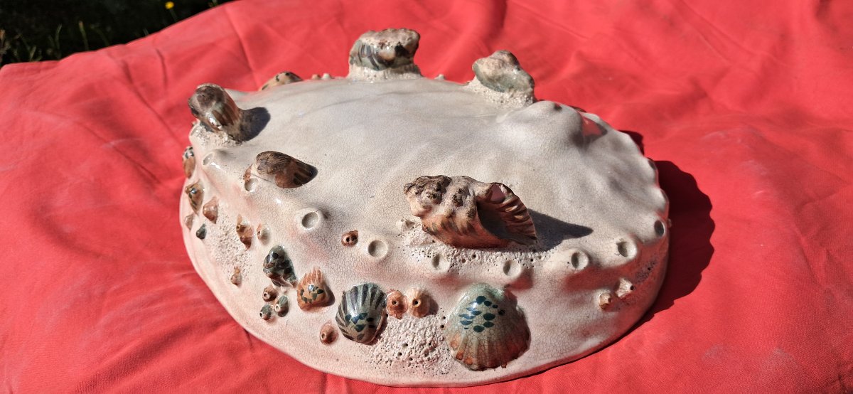 Large Japanese Meiji Satsuma Shell Bowl – Earthenware, Gilt & Enamel – Japonism – Asian Art-photo-2