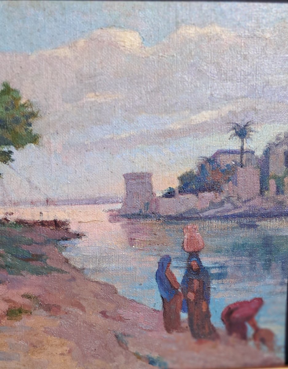 Tableau orientaliste Henri PONTOY Maroc Egypte Algérie Tunisie Huile sur toile Orientalisme -photo-2
