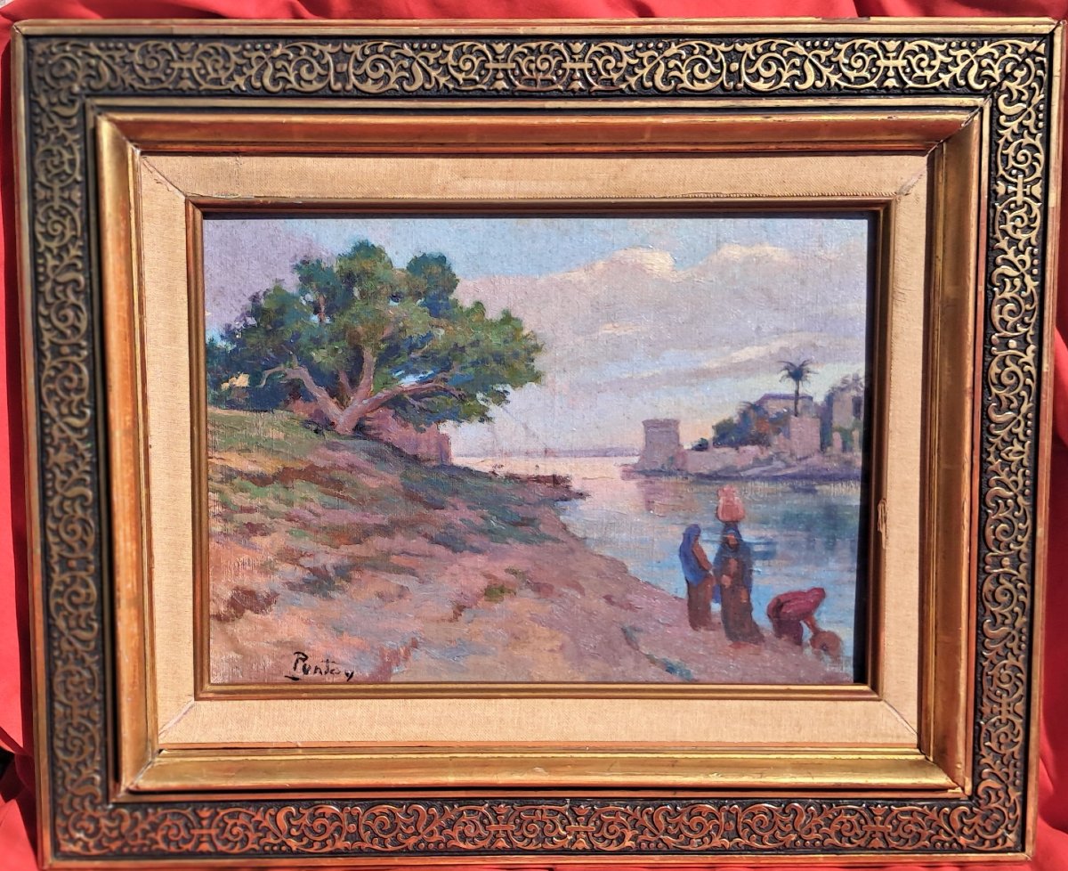 Tableau orientaliste Henri PONTOY Maroc Egypte Algérie Tunisie Huile sur toile Orientalisme 