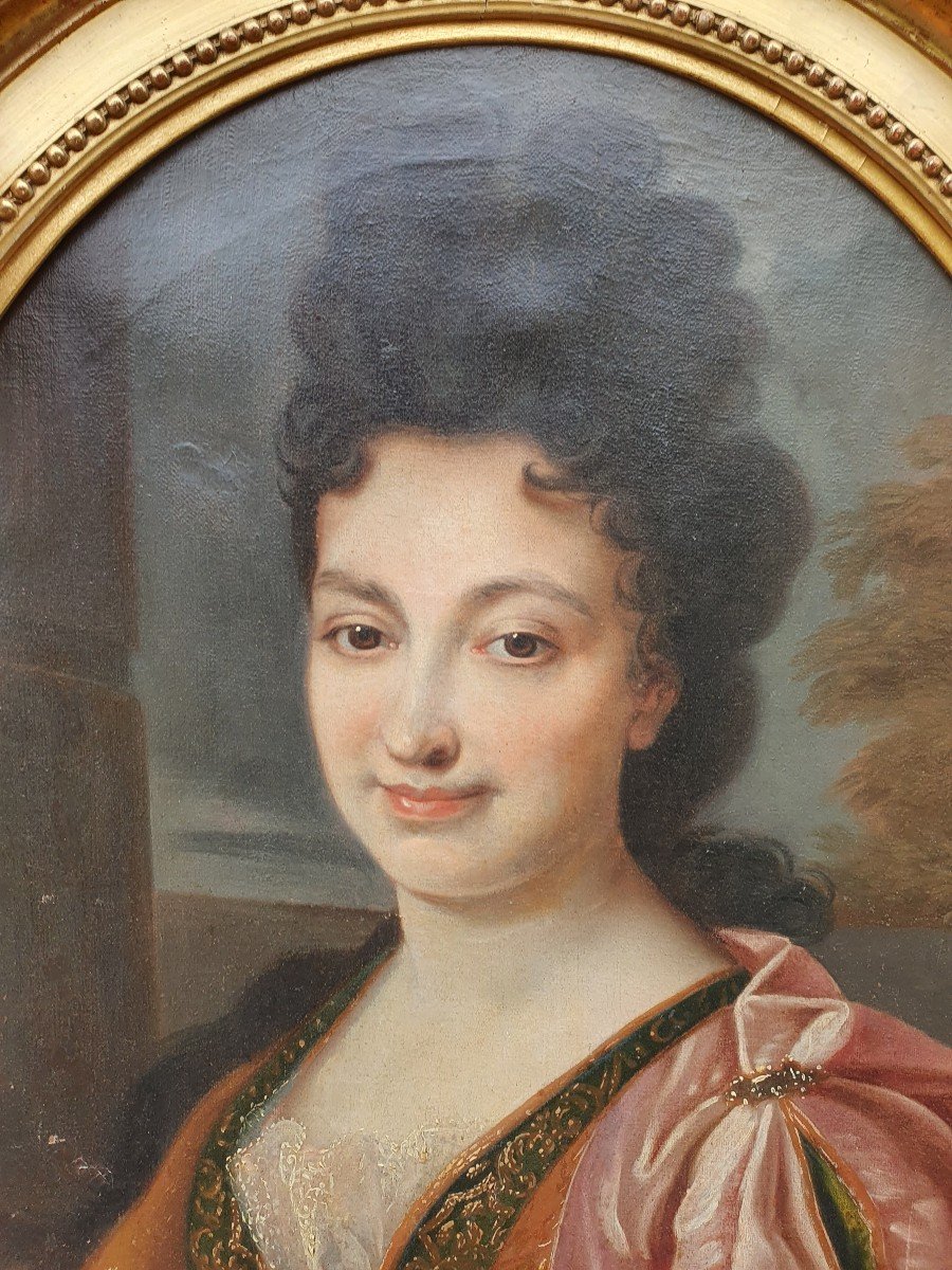 Portrait De Femme, Dame De Qualité XVIIe 17e Louis XIV-photo-3