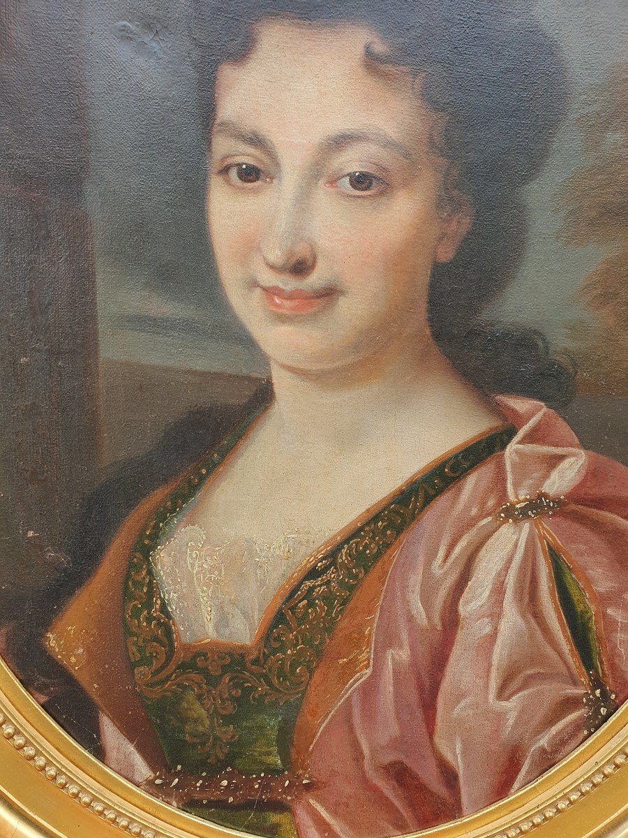 Portrait De Femme, Dame De Qualité XVIIe 17e Louis XIV-photo-4