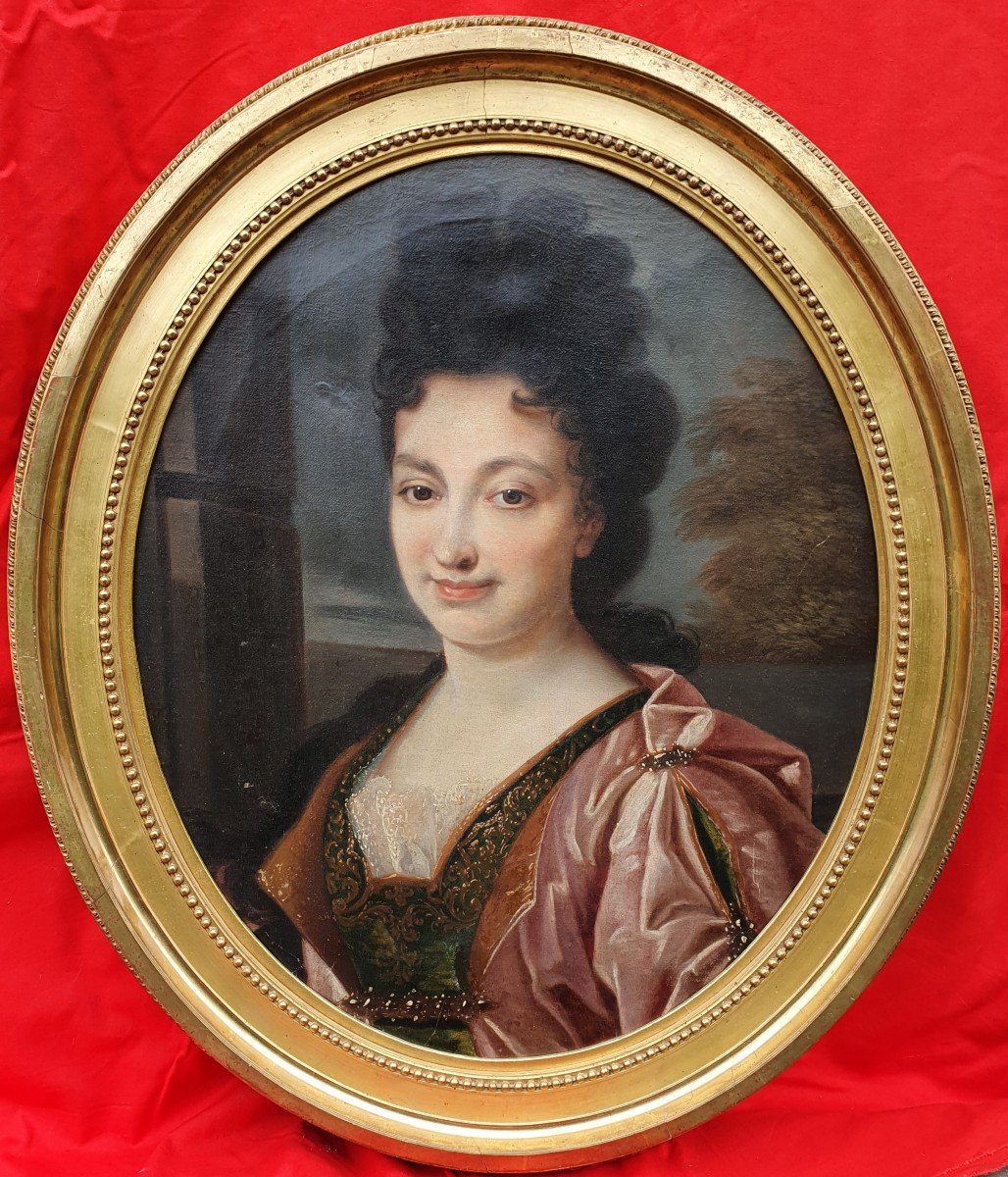 Portrait De Femme, Dame De Qualité XVIIe 17e Louis XIV
