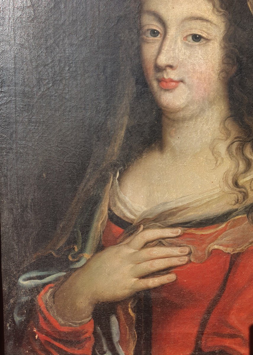 Portrait De Madame De Maintenon (présumé de) XVIIe 17e Femme de Louis XIV Pierre Mignard-photo-1
