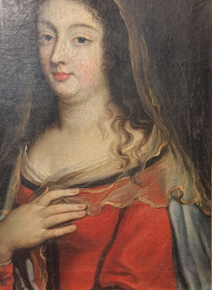 Portrait Of Madame De Maintenon (presumed ) 17th Louis XIV-photo-3