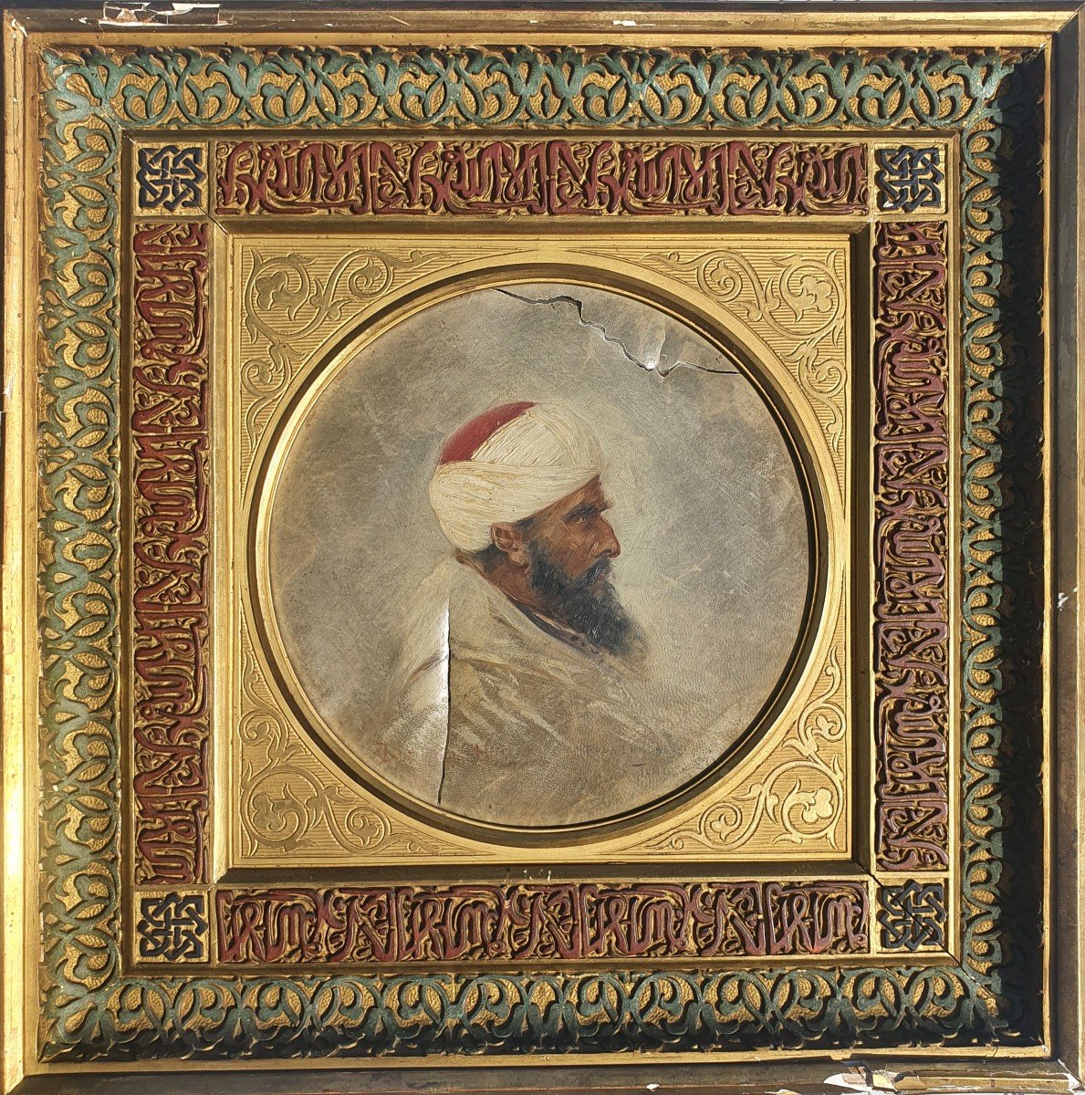 Orientalist Portrait By The Painter Robert Lundberg Tanger 1880 