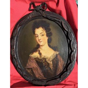 Portrait De Mademoiselle De Nantes (présumé De) Fille De Louis XIV Et Madame De Montespan XVIIe