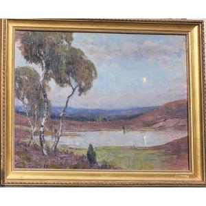 Paul Rue (1866-1954) Paysage Ecole De Crozant