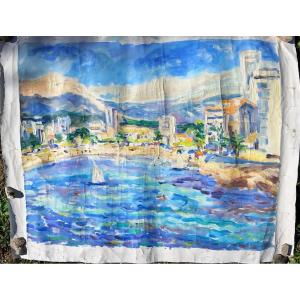 2 tableaux Gaston SEBIRE marine et Paris Seine Normandie BENEZIT Peintre officiel de la marine