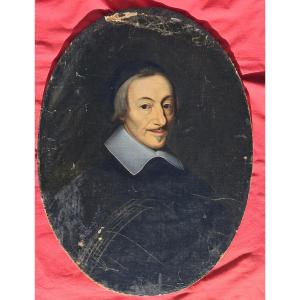 Portrait XVIIe 17e homme noble église suiveur Philippe de CHAMPAIGNE  huile Louis XIII Régence 