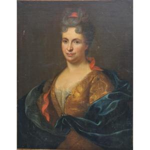 Portrait Noble Nobility Louis XIV Woman Marquise Countess 17th Century Versailles Château Fontanges