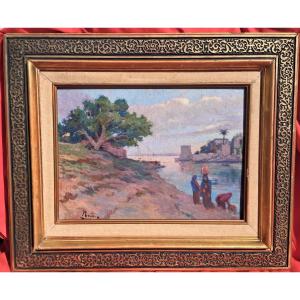 Orientalist Painting By Henri Pontoy: Morocco, Egypt, Algeria, Tunisia; Oil On Canvas; Orientalism