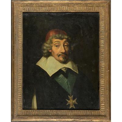 Portrait Du Cardinal Richelieu XVIIe Philippe De Champaigne (suiveur De), Archevêque de Lyon