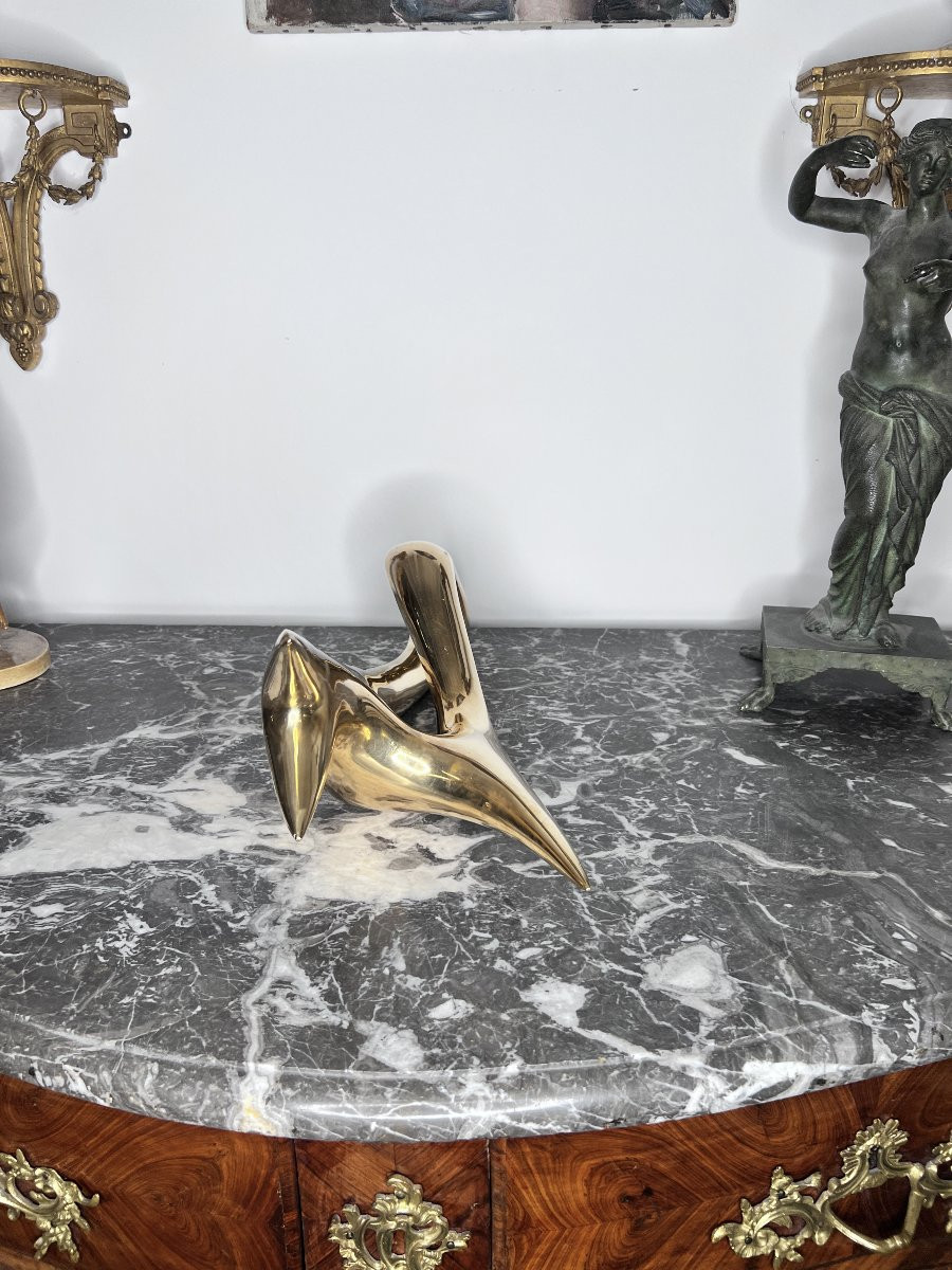 ANTOINE PONCET SCULPTURE EN BRONZE "NOEUD LUMINEUX"-photo-4