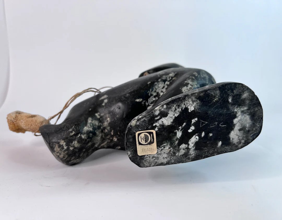 Judas Ullulaq, Sculpture Of An Inuit Shaman Capturing A Spirit-photo-2