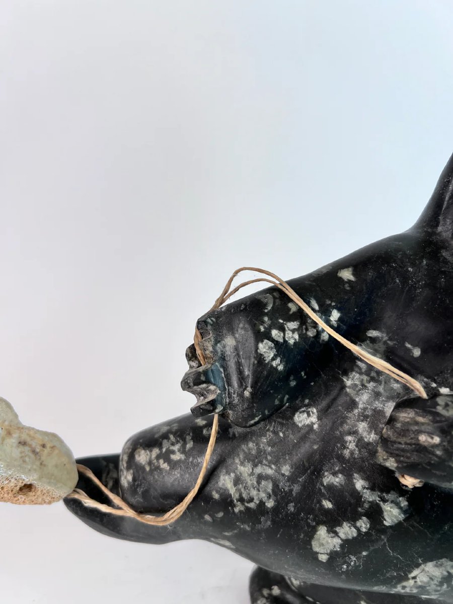 Judas Ullulaq, Sculpture Of An Inuit Shaman Capturing A Spirit-photo-1