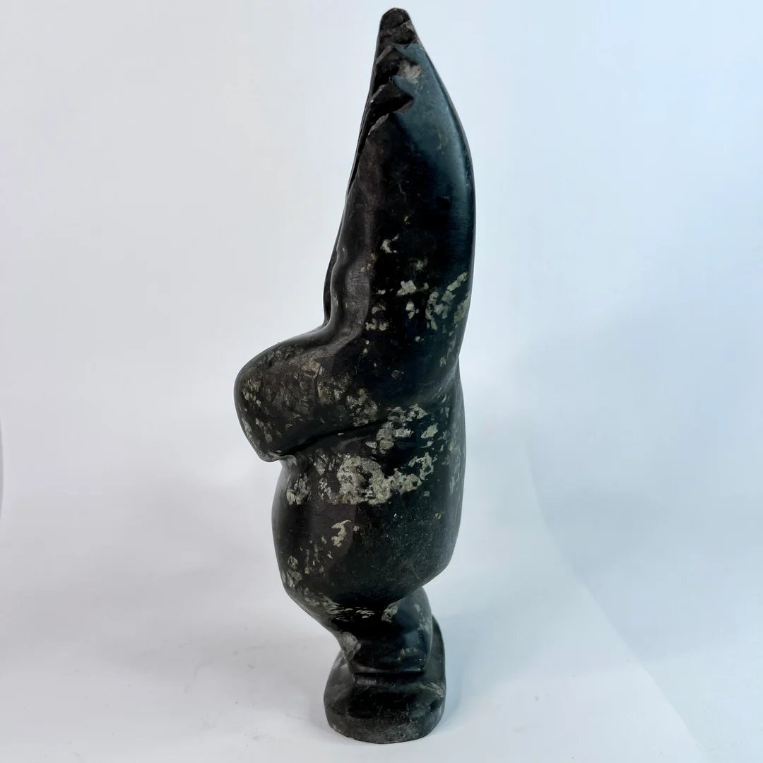 Judas Ullulaq, Sculpture Of An Inuit Shaman Capturing A Spirit-photo-3