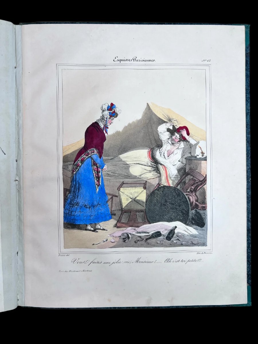 Collection Of Hand-colored Lithographs-photo-4