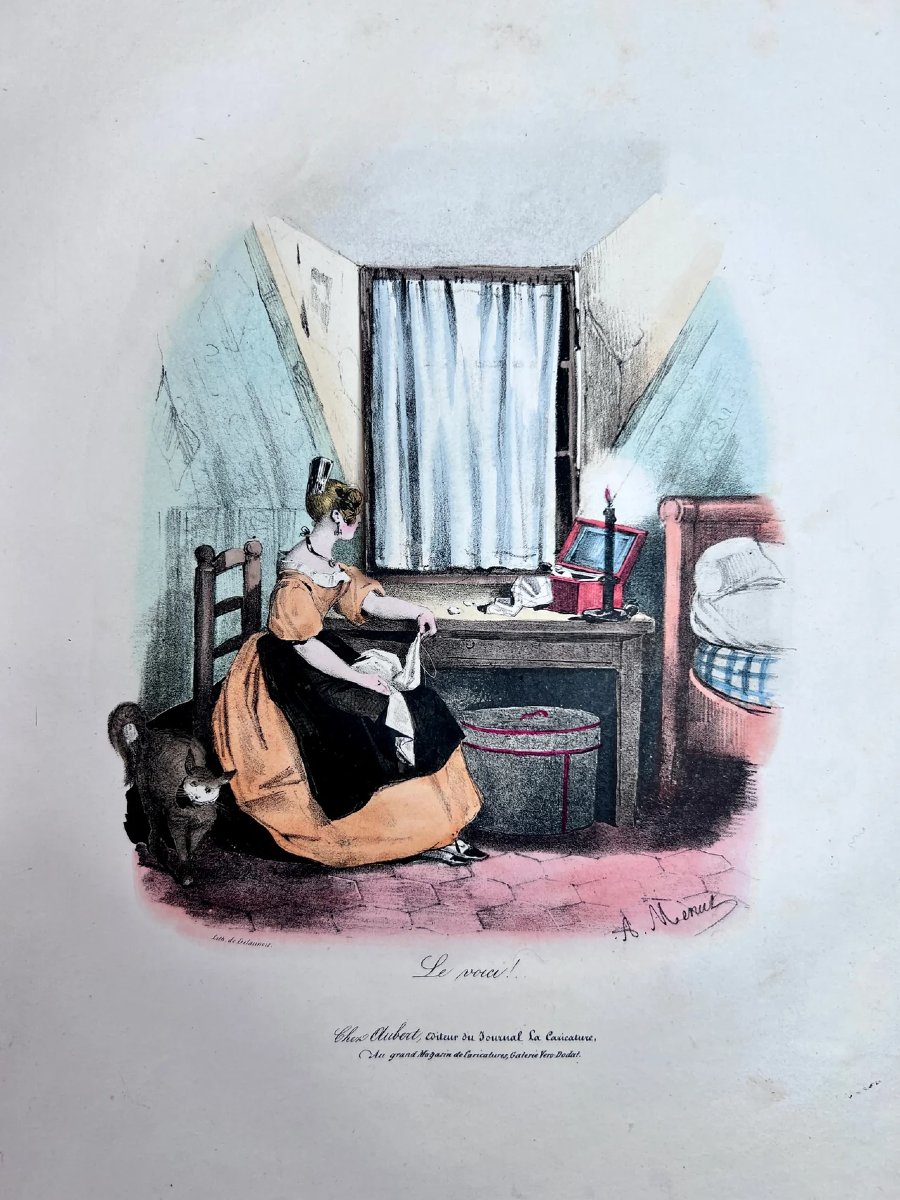 Collection Of Hand-colored Lithographs-photo-3