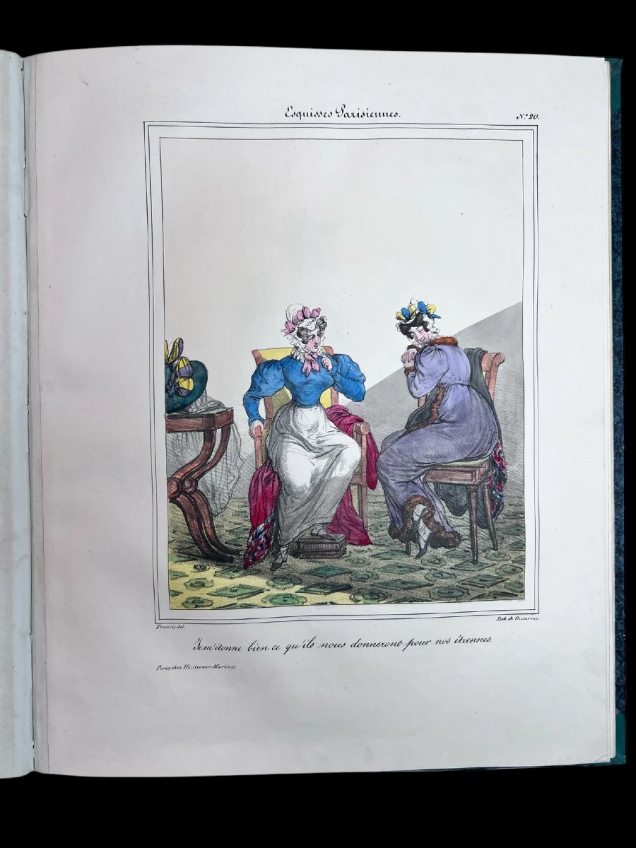 Collection Of Hand-colored Lithographs-photo-5