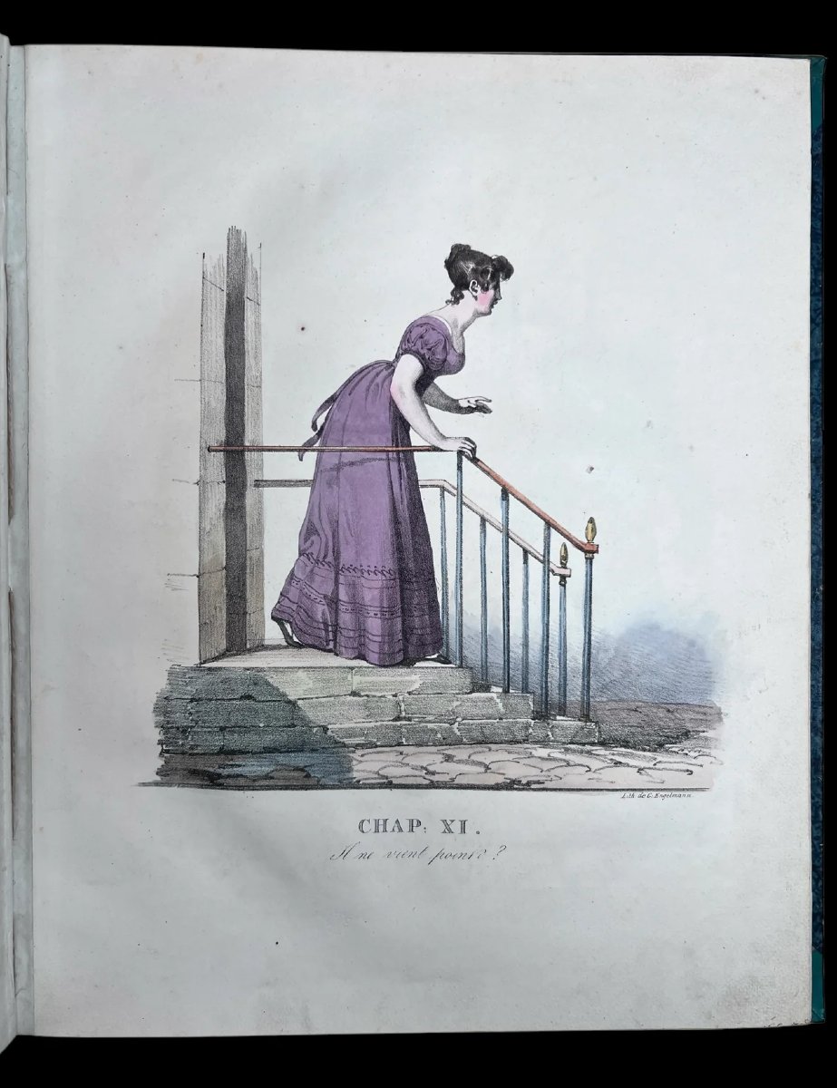 Collection Of Hand-colored Lithographs-photo-7