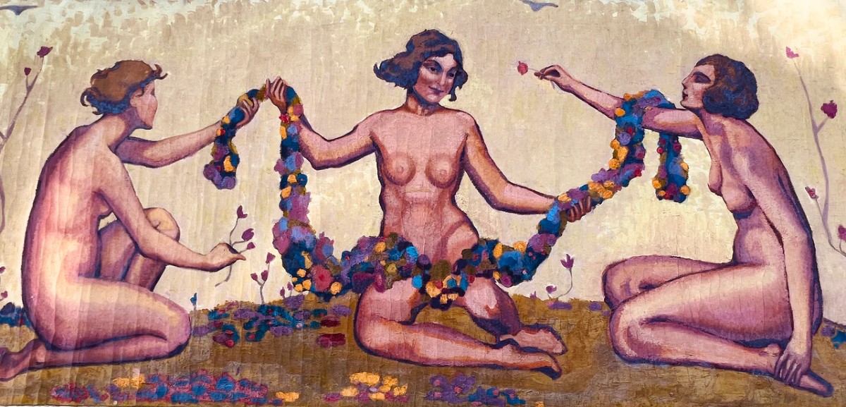 Primavera In The Style Of Ferdinand Hodler
