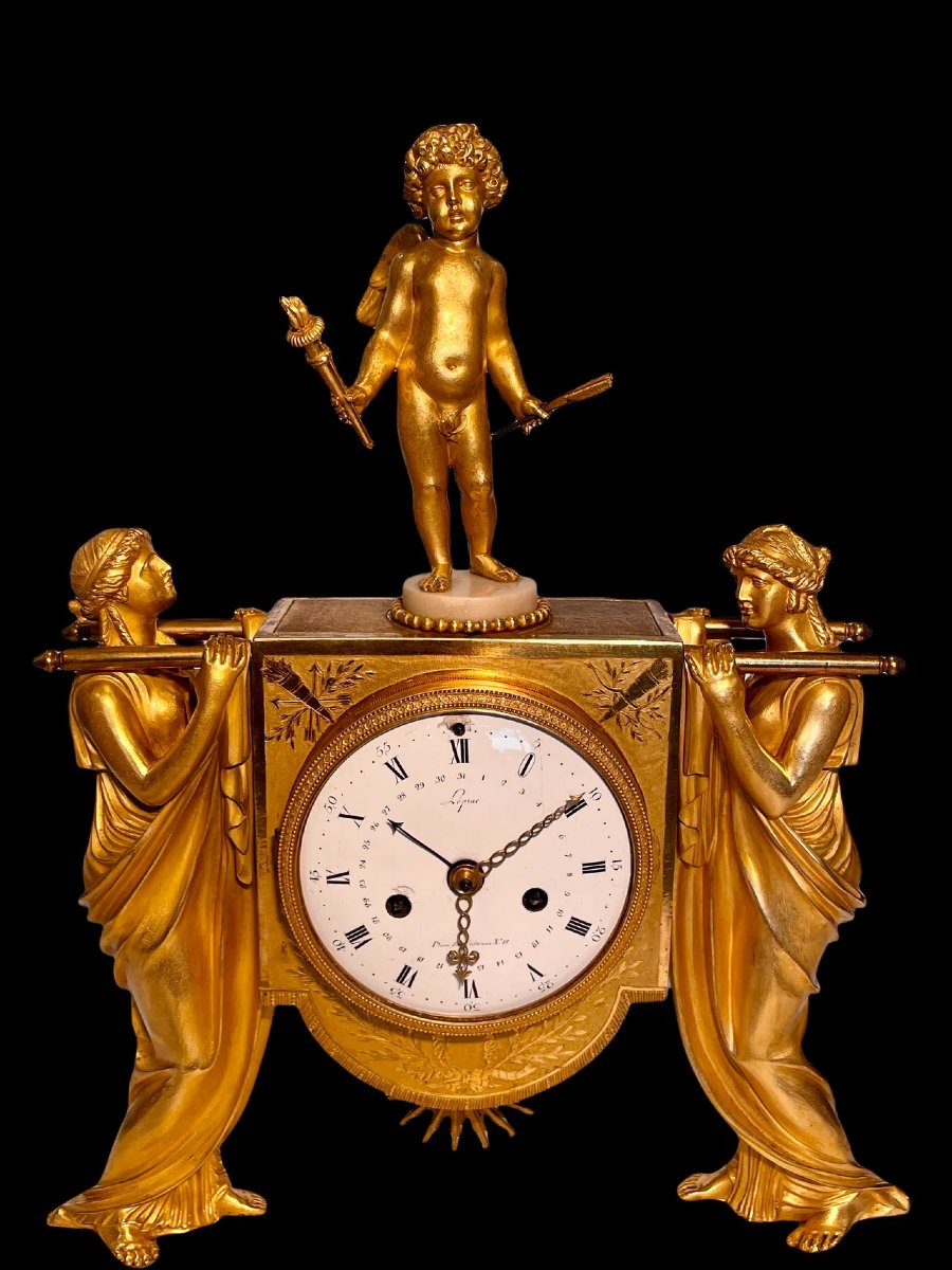 Pendule de cheminée néoclassique de Jean Antoine Lépine-photo-2