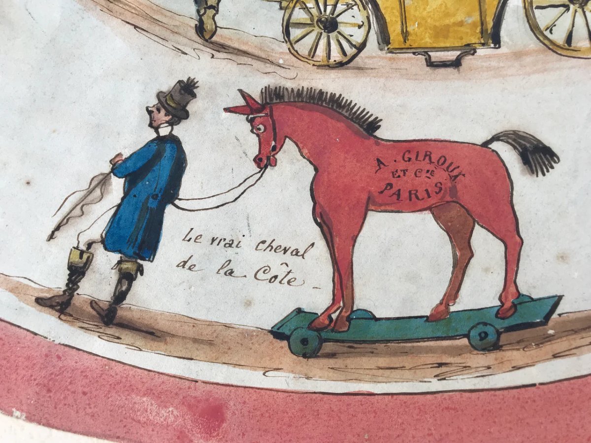 Carle Vernet ( dans le goût de )Dessin de projet pour un abat-jour-photo-2