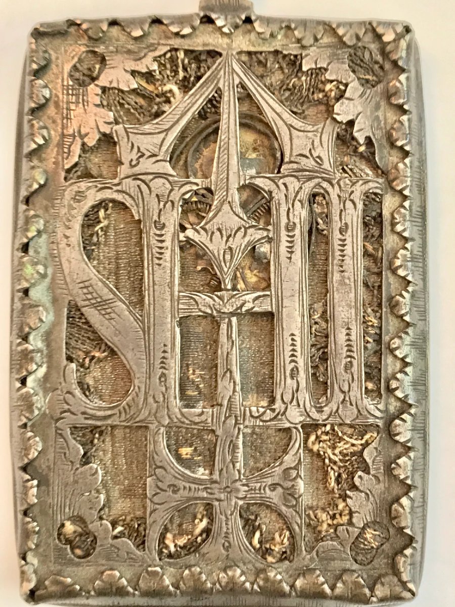 16th Century Silver Reliquary Pendant.-photo-3