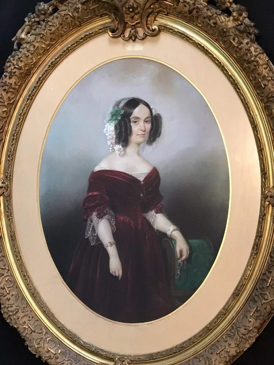 Angélique Mezzara, Portrait Of The Countess Of Salvandy-photo-2
